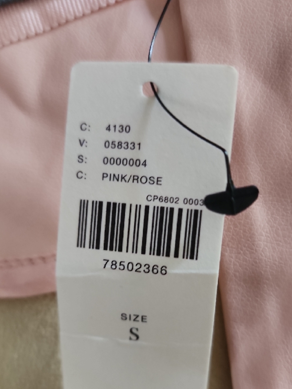Anthropologie Somerset Vegan Leather Mini Dress Pink Rose Smocked Waist NWT - Picture 11 of 16